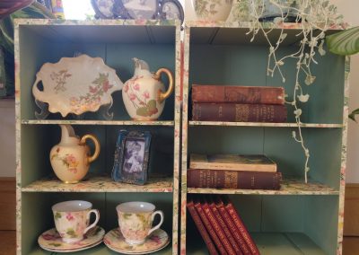 Wine box shelfs