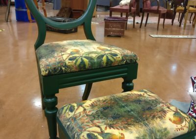 Chair and footstool